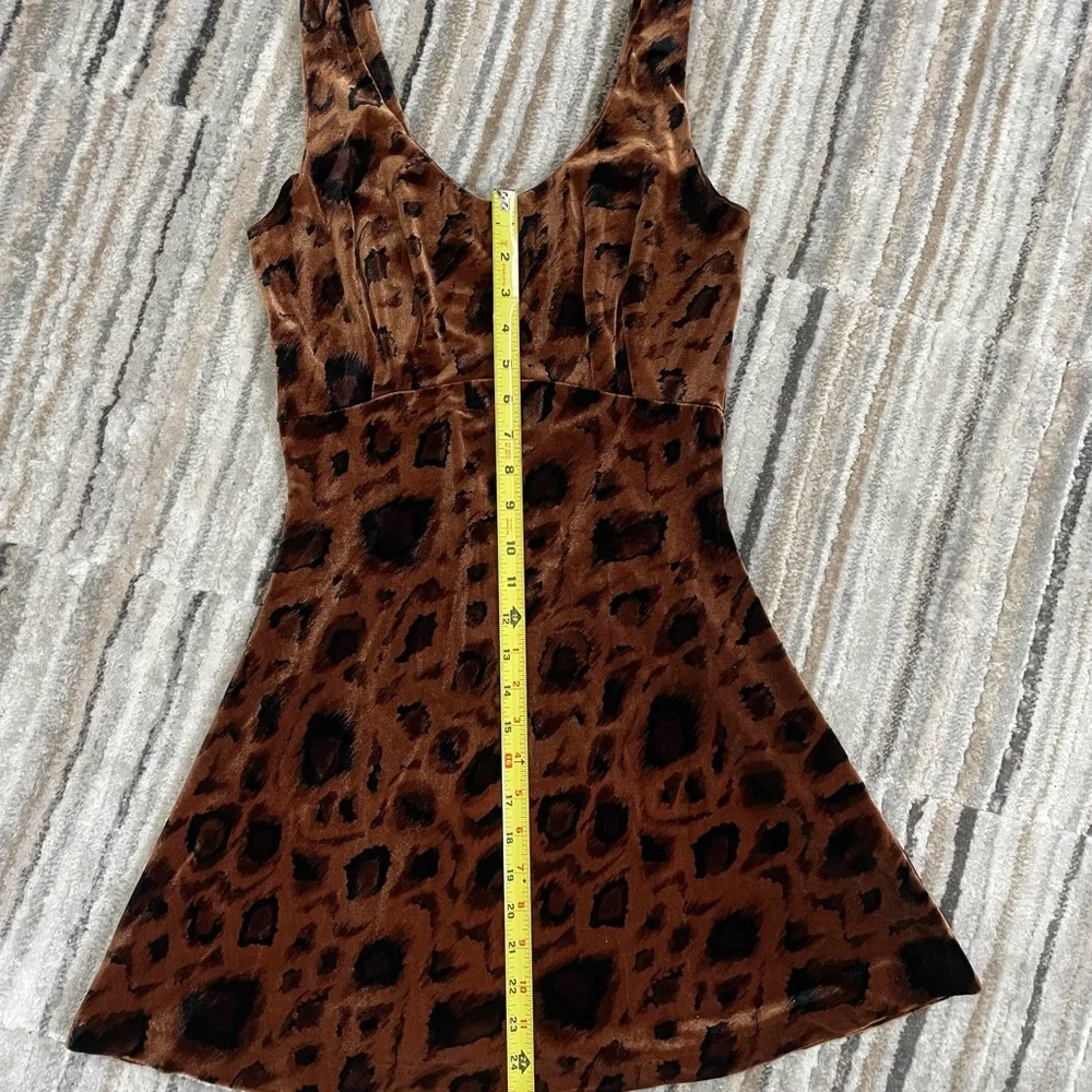 Velveteen animal print minidress XS - Picture 5 of 7
